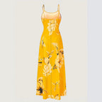 Damen Maxikleid mit elegantem floralem Druck und modischem Schnitt R&B
