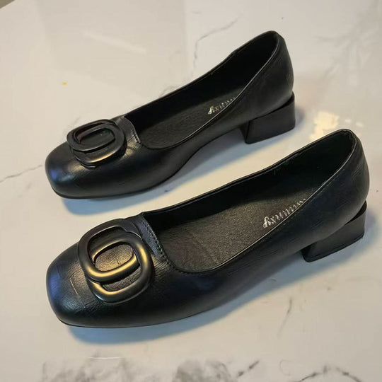 Damen elegante Pumps mit dekorativer Schnalle R&B