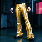 Damen Glänzende Bootcut-Hose aus hochwertigem Stretchmaterial R&B