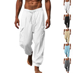 Herren lässige Cargo-Hose mit verstellbarem Bund und praktischen Seitentaschen R&B