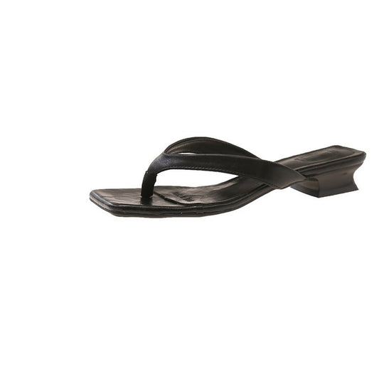 Damen elegante Zehentrenner-Sandaletten mit modischem Blockabsatz R&B