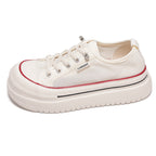 Damen Komfortable Sneaker mit dicker Plateau-Sohle und atmungsaktivem Obermaterial R&B