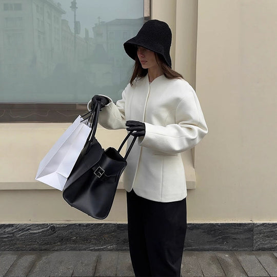 Damen lässiger Blazer aus hochwertigem Material R&B