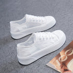 Damen Sneaker mit eleganter Spitzenoberfläche und rutschfester Sohle R&B