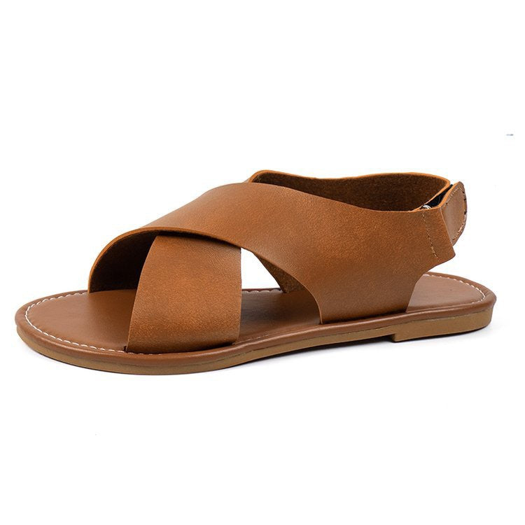 Damen modische Sandalen mit verstellbarem Riemen und komfortablem Fußbett R&B