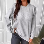 Damen lässiger Sweatshirt mit strukturiertem Design R&B
