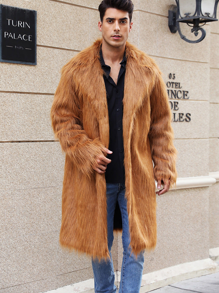 Herren Elegante und gemütliche Felljacke R&B
