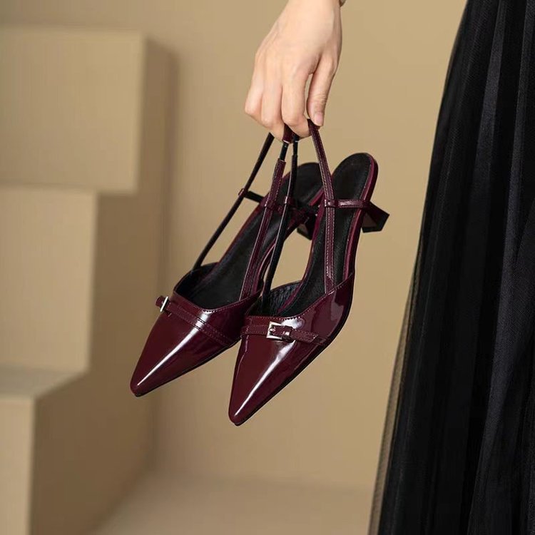 Damen Slingback Ballerinas mit elegantem Spitzen-Design R&B