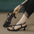 Damen Slingback Sandalen mit geschmeidigem Riemendesign