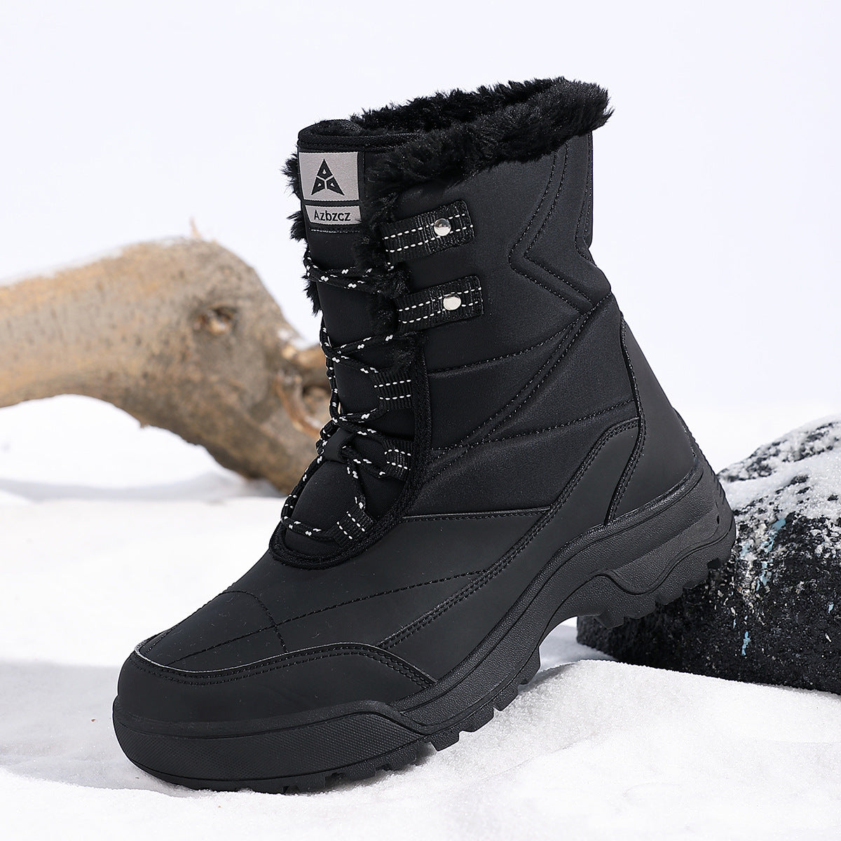 Damen isolierte Winterstiefel mit rutschfester Sohle und weichem Innenfutter R&B