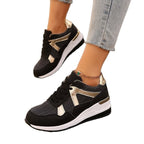 Damen Sportliche Sneakers mit schimmerndem Akzent R&B