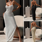 Damen gehäkeltes Maxikleid EB