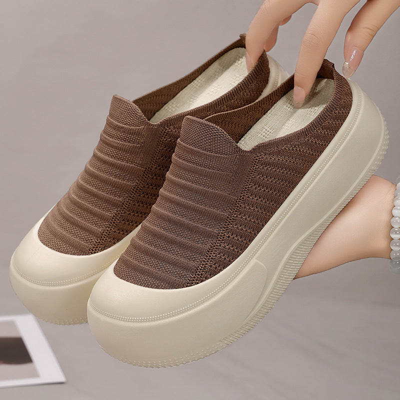 Damen Atmungsaktive Slip-On Clogs mit flexiblem Obermaterial