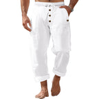 Herren lockere Strandhose mit verstellbarem Kordelzug und praktischen Seitentaschen R&B