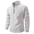 Herren Pulli mit modernem Reißverschluss und Raglanärmeln R&B