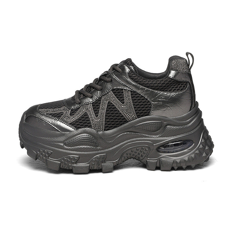 Damen Sportliche und stylische Chunky Sneakers mit atmungsaktivem Mesh und dämpfender Sohle R&B