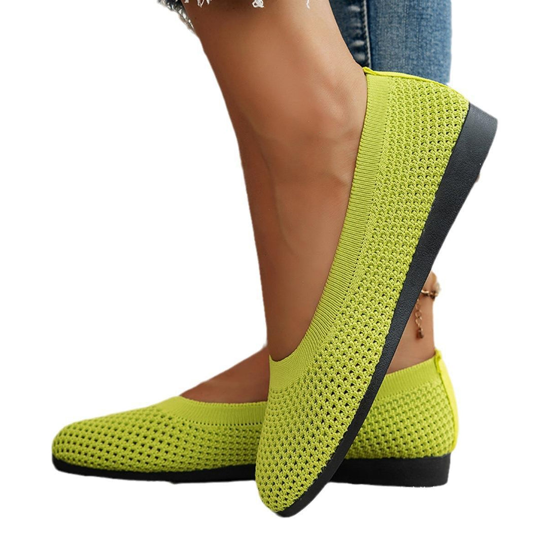 Damen Atmungsaktive Slip-On Ballerinas mit elastischer Struktur R&B