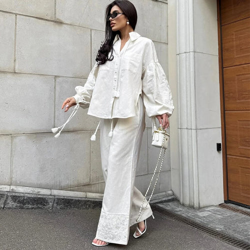 Damen lässige Loungewear-Kombination mit geblümtem Design R&B
