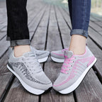 Damen Sportliche Leichtgewicht Sneaker mit atmungsaktiver Mesh-Oberfläche und dämpfendem Fußbett