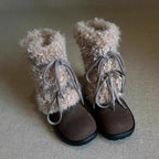Damen Kuschelige Winterboots mit weichem Kunstfellkragen und rutschfester Sohle R&B