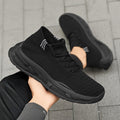 Damen High-Top Sneakers mit atmungsaktivem Strickmaterial und dämpfender Sohle R&B