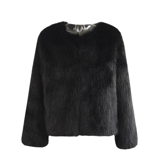 Damen Kuschelige Fleecejacke mit Lockenstruktur R&B