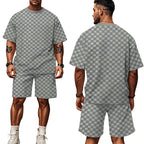 Herren lässiges Kurzarm-Set mit bequemer Passform und stylischem Design R&B