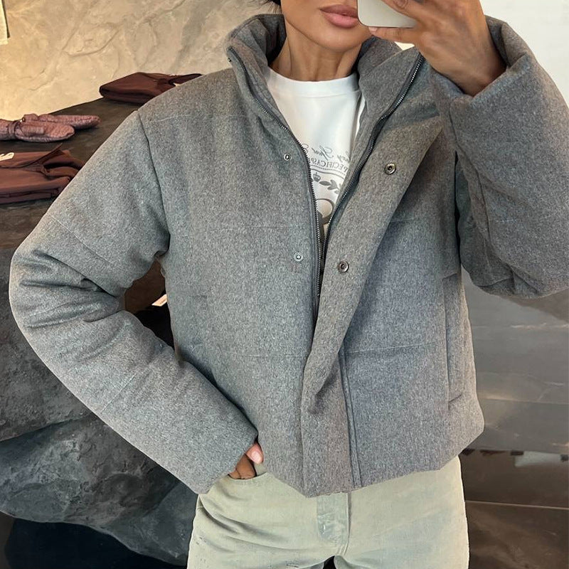 Damen kuschelige und warme Steppjacke R&B