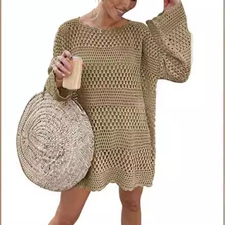 Damen luftiges Häkelkleid R&B