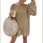 Damen luftiges Häkelkleid R&B