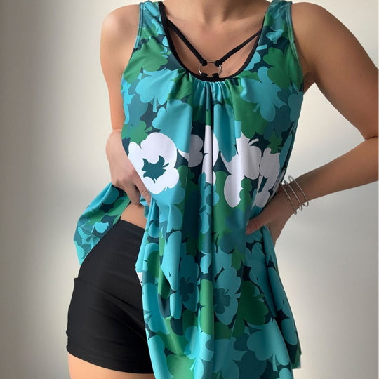Damen Modischer Badeanzug mit Lockerem Schnitt R&B