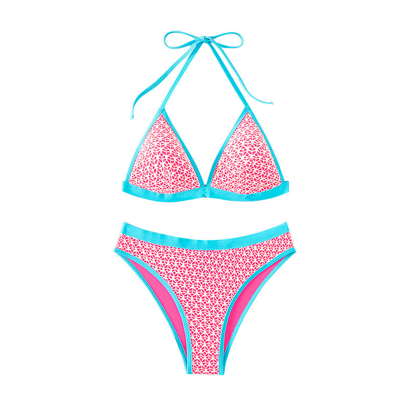 Damen Triangel-Bikini mit moderne geometrischen Mustern R&B