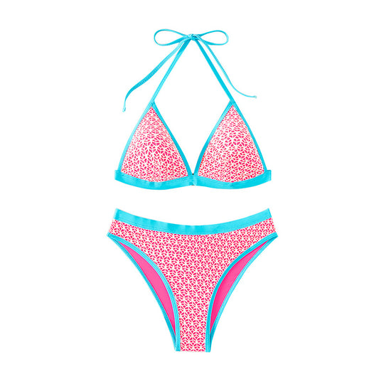 Damen Triangel-Bikini mit moderne geometrischen Mustern R&B