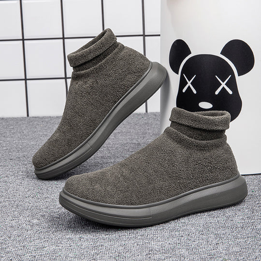 Damen High-Top Stricksneaker mit elastischem Schaft R&B