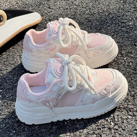 Damen Trendige Chunky Sneakers mit verspieltem Design und flexibler Sohle R&B