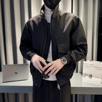 Herren modische Übergangsjacke mit praktischen Taschen und elastischen Bündchen