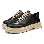 Damen Casual Leder Sneakers mit rutschfester Sohle und atmungsaktiver Oberfläche R&B