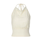 Damen Halter-Top mit raffiniertem Stoffmix R&B
