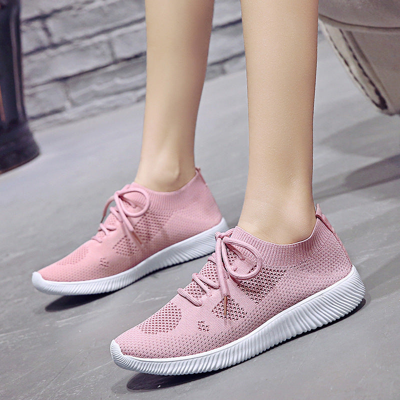 Damen Sportliche Strick-Sneaker mit atmungsaktivem Obermaterial R&B