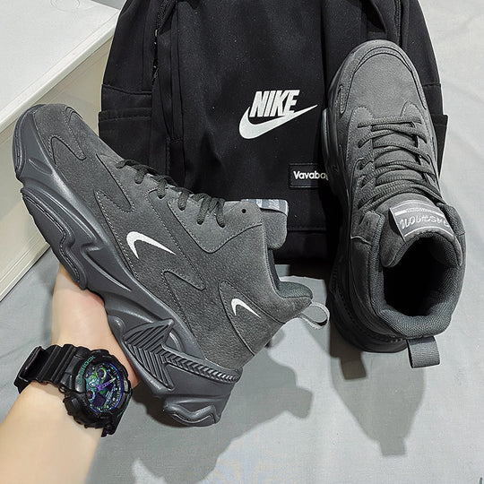 Damen Modische High-Top Sneakers mit atmungsaktivem Obermaterial und rutschfester Sohle R&B