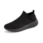 Damen Sneakers mit elastischem Strick-Obermaterial und rutschfester Sohle