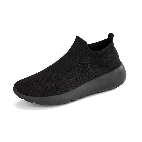 Damen Sneakers mit elastischem Strick-Obermaterial und rutschfester Sohle R&B