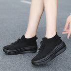 Damen sportliche Sneakers mit elastischem Schnürsystem R&B