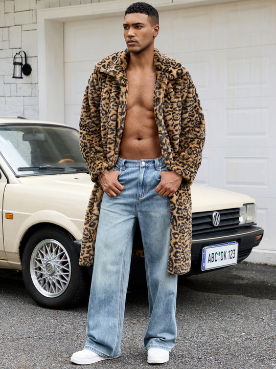 Herren Langhaarmantel R&B