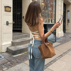 Damen Elegant geschnittenes Top mit raffinierten Schnürdetails R&B