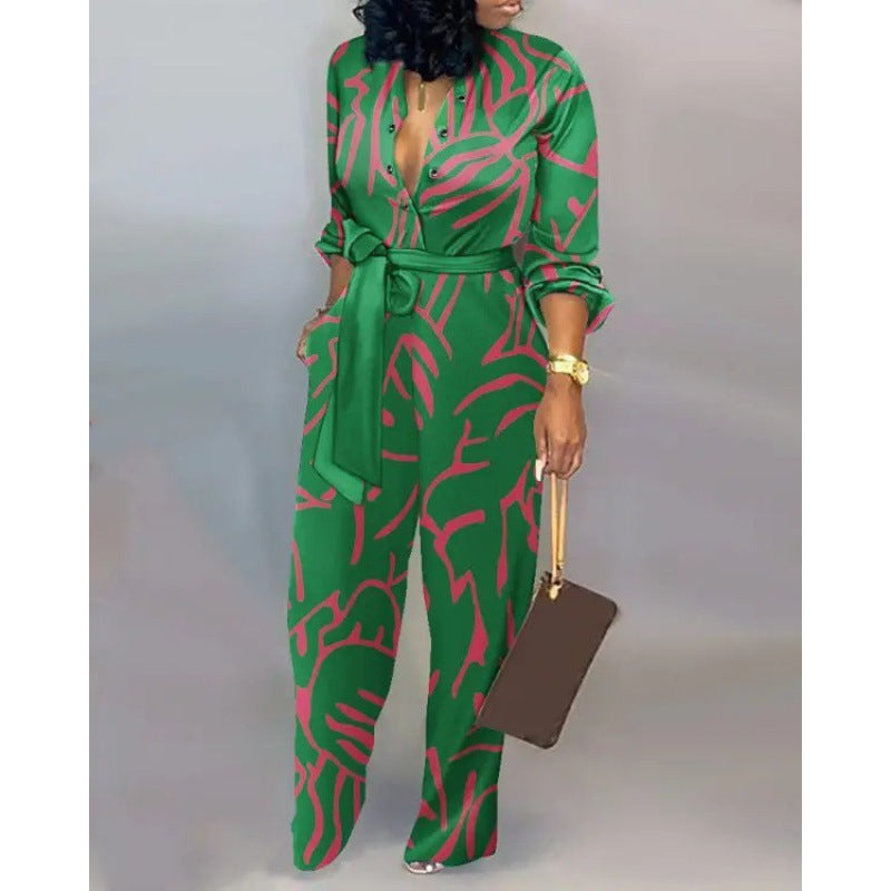 Damen Denim Jumpsuit mit modischem Patchwork-Design und praktischen Taschen R&B
