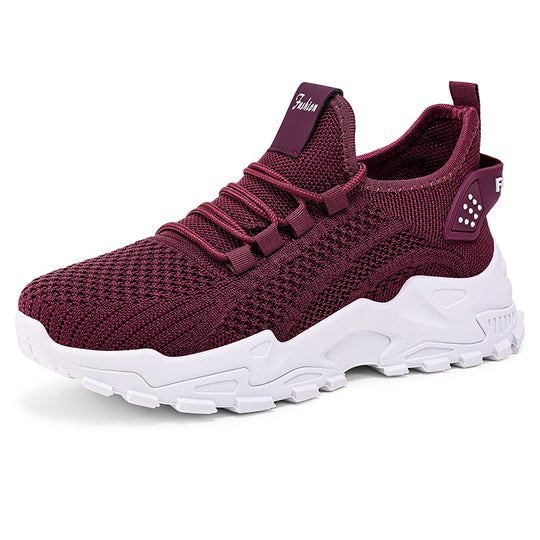 Damen Sportliche Sneaker mit atmungsaktiver Netzstruktur und dämpfender Sohle R&B