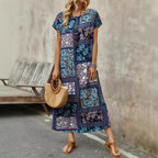 Damen Maxikleid mit Paisleymuster R&B