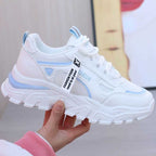 Damen modische Chunky Sneakers mit atmungsaktivem Mesh-Obermaterial und verstärkter Sohle
