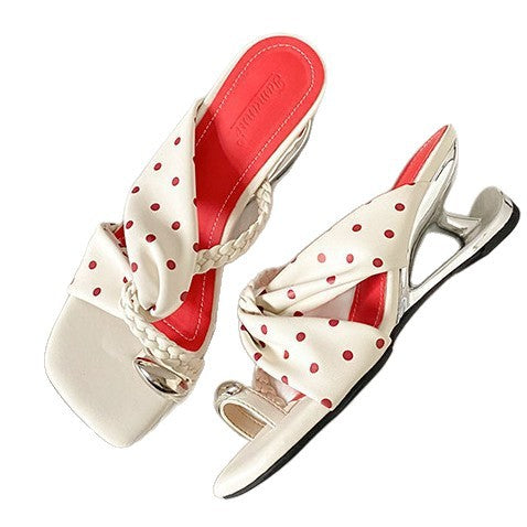 Damen modische Sandalen mit dekorativem Schleifen-Design R&B